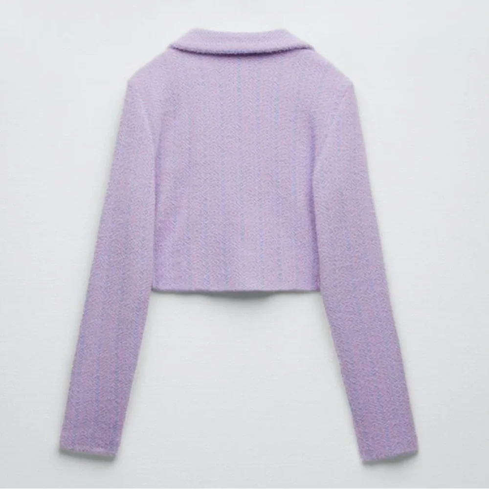 NWT Zara Women's Lavender Pink Cropped Jacket Size M - Picture 4 of 9